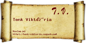 Tenk Viktória névjegykártya