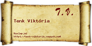 Tenk Viktória névjegykártya